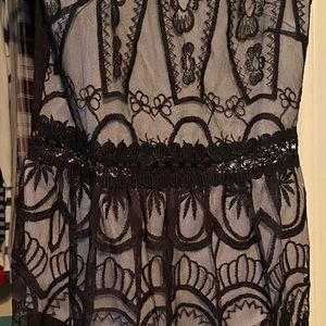 Black lace dress